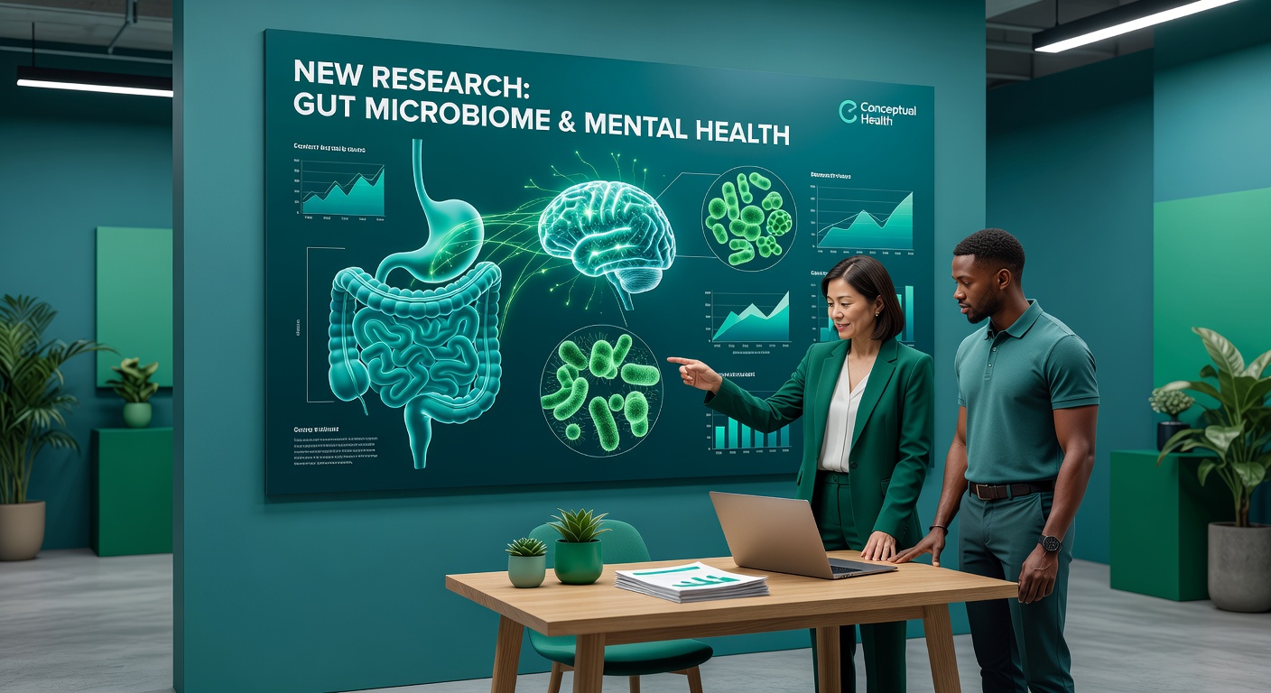 How Conceptual Health Works with: New research on gut microbiome and mental health